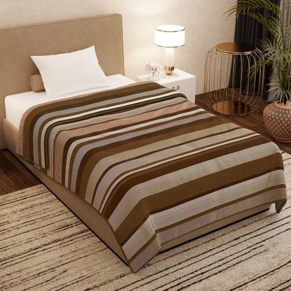 Story@home Striped Single AC Blanket for  Mild Winter
