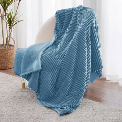 BSB HOME Solid Single Sherpa Blanket for Heavy Winter