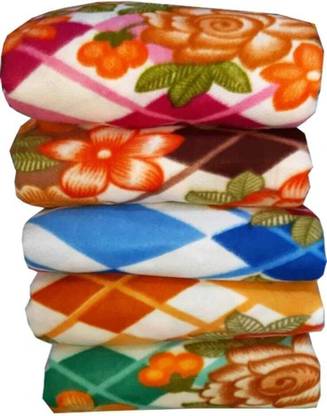 SPANGLE Printed Single Fleece Blanket for AC Room