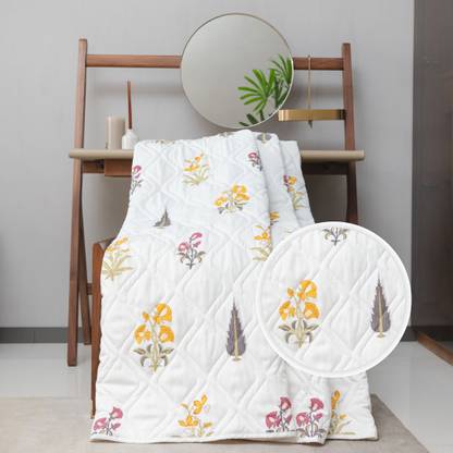 Urban Space Floral Single AC Blanket for  AC Room