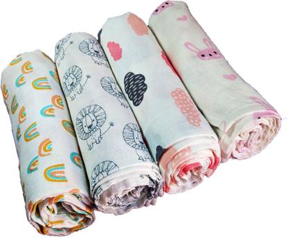 Mammachamp Printed Single Crib Baby Blanket for  AC Room