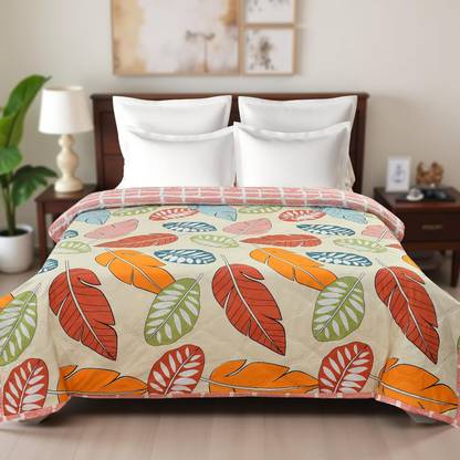 Home Stylish Floral Double Comforter for  AC Room