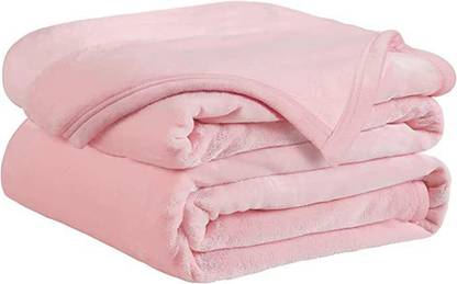 VAS COLLECTIONS Solid Double Mink Blanket for  Heavy Winter