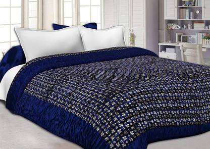V.R Enterprises Polka Double Quilt for  Heavy Winter