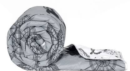 Divine Casa Printed Single Comforter for  Mild Winter