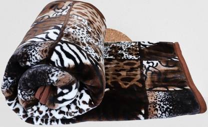 KIXTA Printed Double Mink Blanket for  Heavy Winter