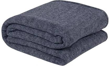 CHANDRAVATI Solid Single Woollen Blanket for  Heavy Winter