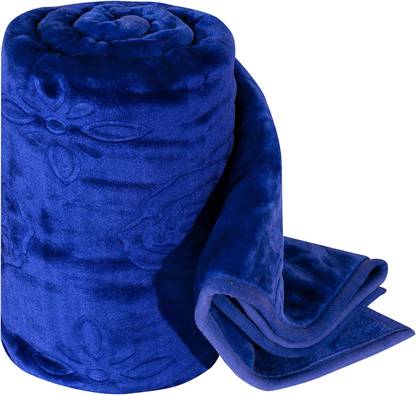 IWS Self Design Double Mink Blanket for Mild Winter