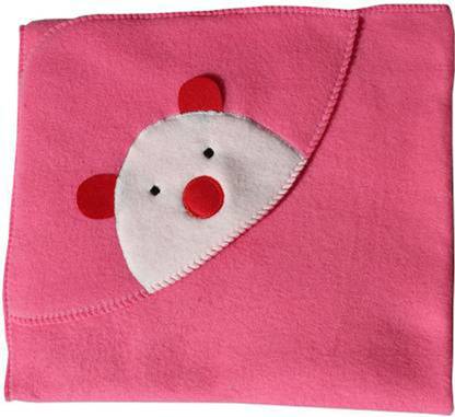 BABY ZONE Embroidered Crib Hooded Baby Blanket for  Mild Winter