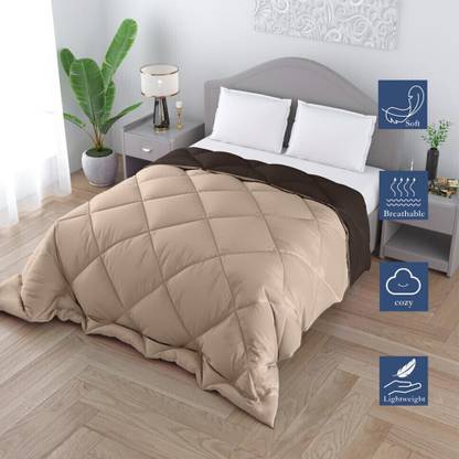 CHICERY Solid Double Comforter for  Heavy Winter
