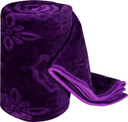 IWS Self Design Double Mink Blanket for Mild Winter