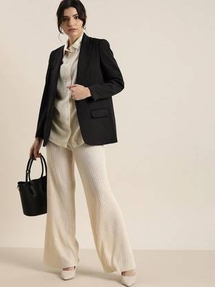THECLASSICTOGS Solid Single Breasted Casual Women Blazer