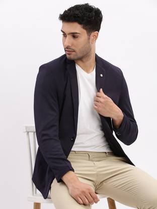 SHOWOFFFF Solid Single Breasted Casual Men Blazer