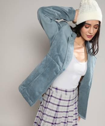 CAMPUS SUTRA Solid Single Breasted Casual Women Blazer