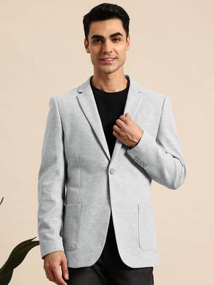 Mast & Harbour Solid Single Breasted Formal Men Blazer
