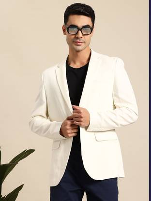 Mast & Harbour Solid Single Breasted Casual Men Blazer