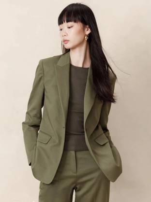 THECLASSICTOGS Solid Single Breasted Casual Women Blazer