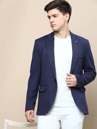 SHOWOFFFF Solid Single Breasted Casual Men Blazer