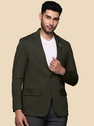 SHOWOFFFF Solid Single Breasted Casual Men Blazer