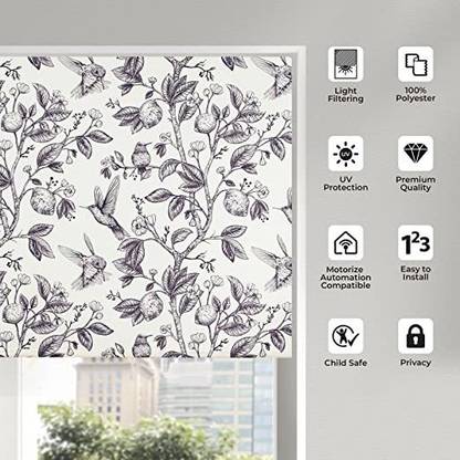 Deco Window Roller Blind Cord Drawn In Window