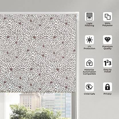 Deco Window Roller Blind Cord Drawn In Window
