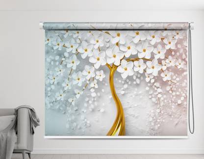 BabaInterior Roller Blind Cord Drawn On Window