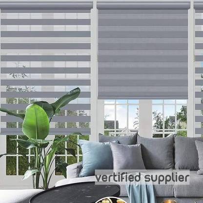 GD GC Roller Blind Cord Drawn In Window