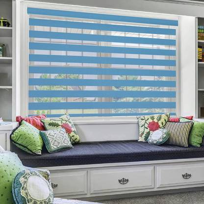 ZEBRA Roller Blind Hand Drawn In Window
