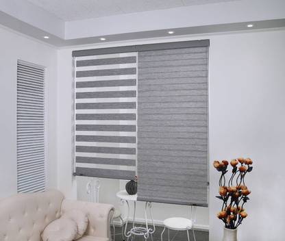 GD GC Double Roller Blind Cord Drawn On Window