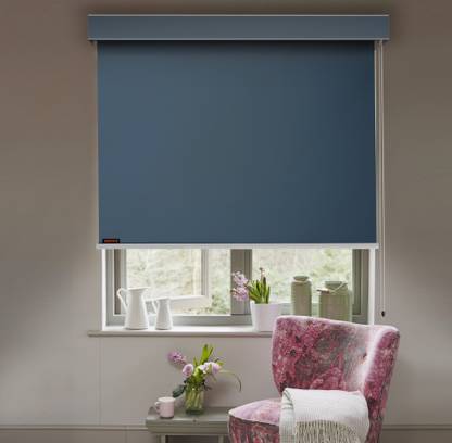 Hippo Roller Blind Cord Drawn On Window