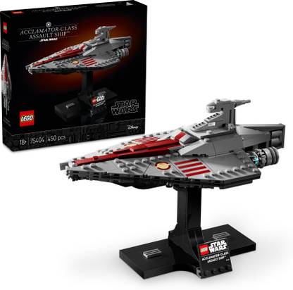 LEGO Star Wars Acclamator-Class Assault Ship, Buildable Starship Model 75404