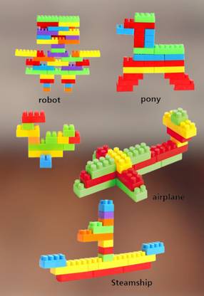 Somnath Plast Educational STEM Building Blocks Learning Educational Toy STEM100 Pcs BB31.911