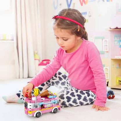 radhey preet Ice-Cream Vehicles or Mega Structure Construct Block Set RP222