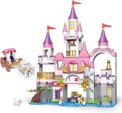 RVM Toys 516 Pcs Girls Princess Castle Doll House Palace Building Blocks Compatible