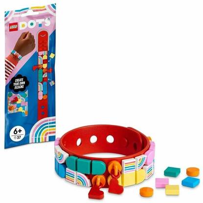 LEGO DOTS Rainbow Bracelet with Charms 41953 DIY Bracelet Kit