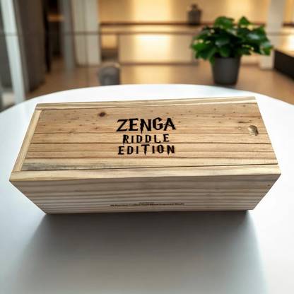 Zenga Riddle Edition - A Challenging Wooden Tower Block Game For All Ages