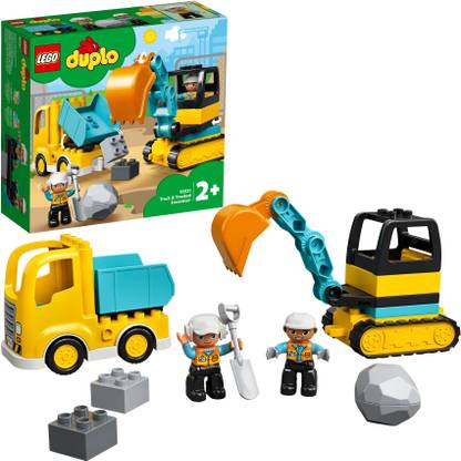 LEGO DUPLO Construction Truck & Tracked Excavator 10931 Building Toy (20 Pieces)