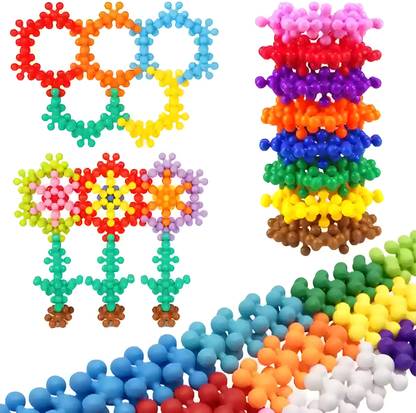 TOYVISION 100 pcs Learning Educational Fantasy Star Shaped blocks puzzle for Kids