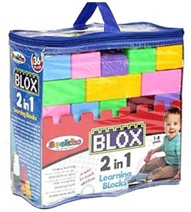 TTC 2 in 1 Learning Blox Construction and Puzzle Game for Kids Age 1 - 8 Years,