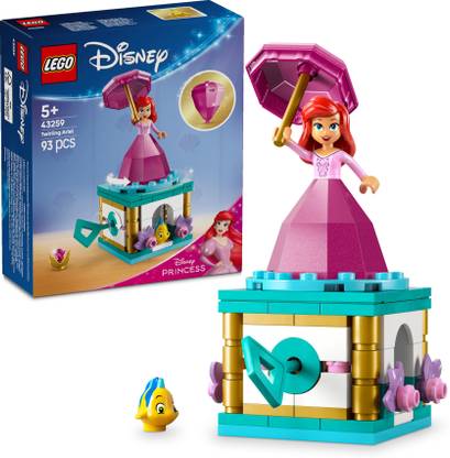 LEGO Disney Princess Twirling Ariel Building Kit and Fantasy Toy Model 43259