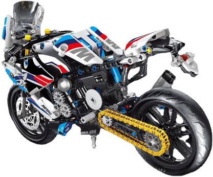 Bestie Toys Blocks Brick Bike BMW M 1000 RR 42130 Model Building Kit; Build Motorcycle.