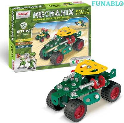 FUNABLO Battle , Construction Set, War Themed Building, For 6+ Yrs Boys and Girls.