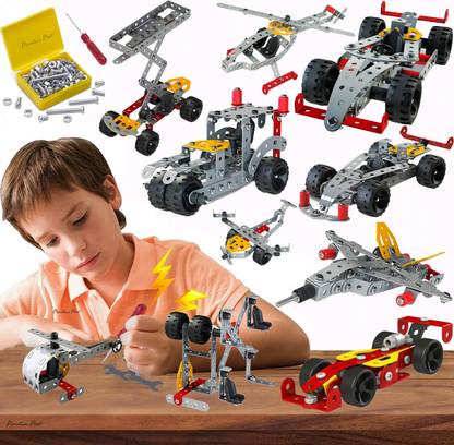 Wishmaster Building Toys for Kids, Erector Set for Boys 6-8, 202 PCS DIY 18 in 1 STEM Toys