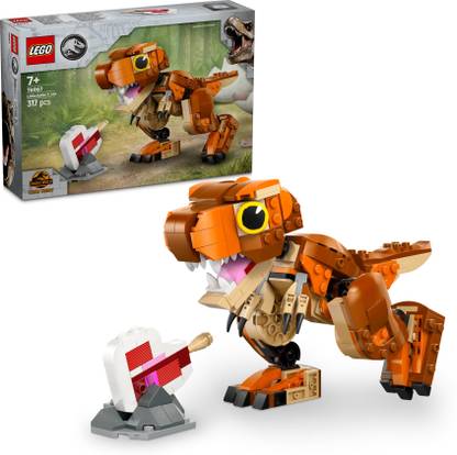 LEGO Jurassic World Little Eatie:T.rex Dinosaur Model Building Kit 76967(317 Blocks)