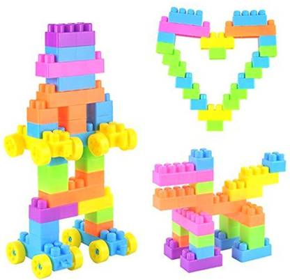 V.B.K Kids Toys With 55 Pcs Building Block Game, Learning ToyKids Toy Set.