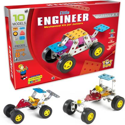 YUIOP - Little Engineer Formula 1 - Construction Set - 10 Models - 102+ Pieces