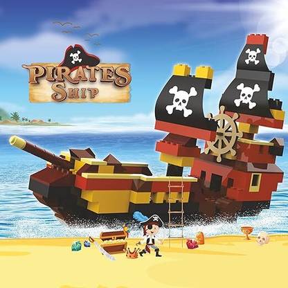 Sambaby Pirate Ship Building Block set /Fun Creative Toy Set