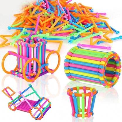 ARIZON ShapePlay Smart Sticks - 100+ Piece Interactive Building Blocks Game Set