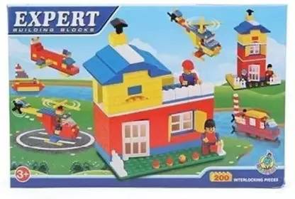 MAHARAJA Expert Building Block 200 Interlocking Pcs 3+Age