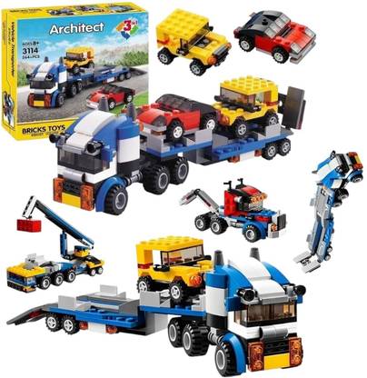 SR Toys Architect 3 in 1 Transporter Building Brick Block for Kids